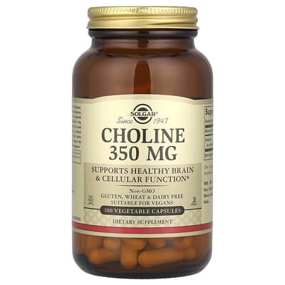 Choline, 350 mg, 100 Vegetable Capsule