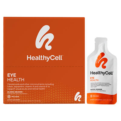 БАД для здоровья глаз HealthyCell Blood Orange 30 Gel Packs 0.84 fl oz (25 ml) Each