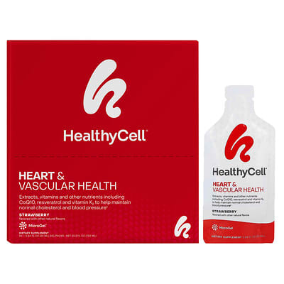 HealthyCell Добавка для здоровья сердца и сосудов, клубника, 30 гелевых капсул