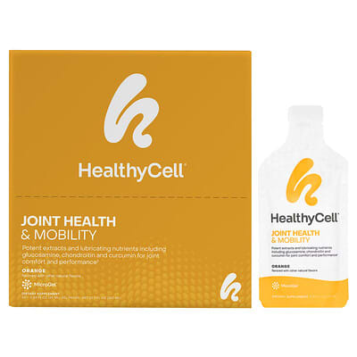 Добавка для здоровья суставов HealthyCell, оранжевая, 30 гелевых капсул, 0.84 fl oz (25 ml) каждая