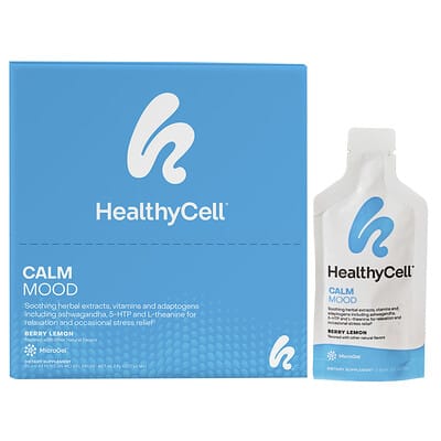 Гелевые пакеты HealthyCell Calm Mood, Berry Lemon, 30 шт., 0.84 fl oz (25 ml) каждый