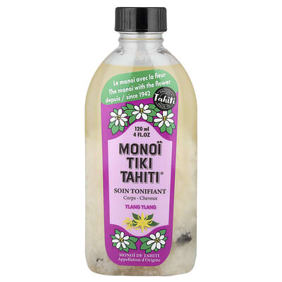 Monoi Tiki Tahiti Ylang Ylang масло, 4 fl oz (120 ml)