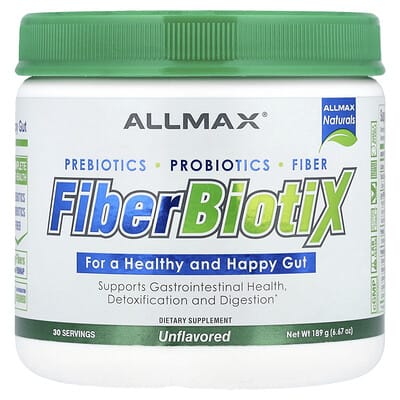 FiberBiotiX, без вкуса, 6.67 oz (189 g)