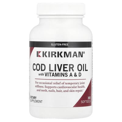 Рыбий жир с витаминами A & D 300 Softgels
