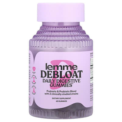 Lemme Debloat пробиотические жевательные конфеты 60 шт