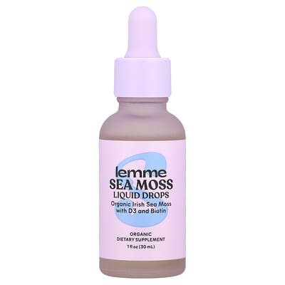 Organic Sea Moss Liquid Drops, 1 fl oz (30 ml)