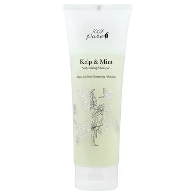 Шампунь для объема 100% PURE Kelp & Mint, 8 fl oz (236 ml)