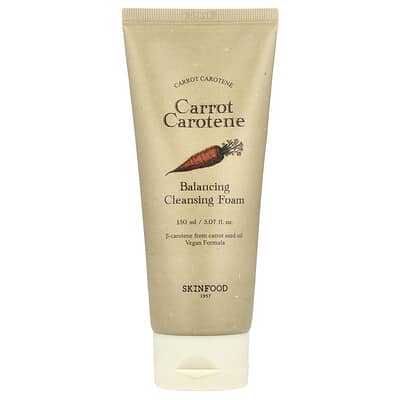 Очищающая пенка для лица Carrot Carotene Balancing Cleansing Foam, 5.07 fl oz (150 ml)