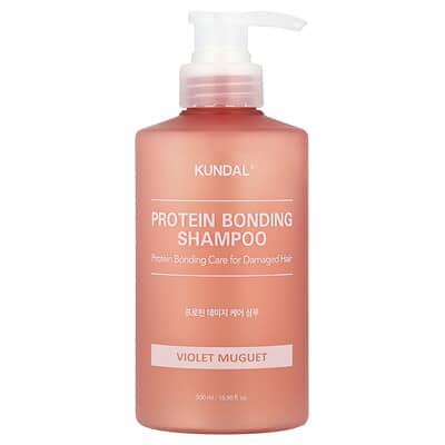 Шампунь Kundal Protein Bonding, для поврежденных волос, Violet Muguet, 16.9 fl oz (500 ml)