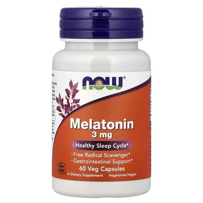Melatonin, 3 mg, 60 Veg Capsules