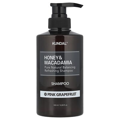 Kundal Шампунь Honey & Macadamia, Pink Grapefruit, 16.9 fl oz (500 ml)