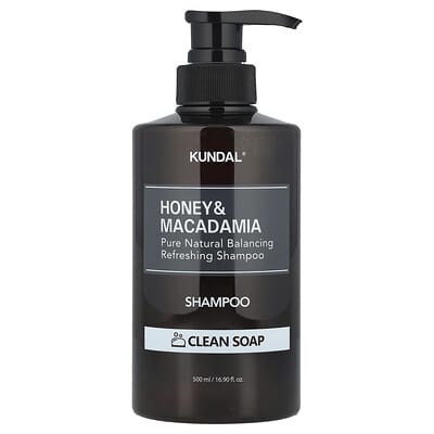 Шампунь Honey & Macadamia, Clean Soap, 16.9 fl oz (500 ml)
