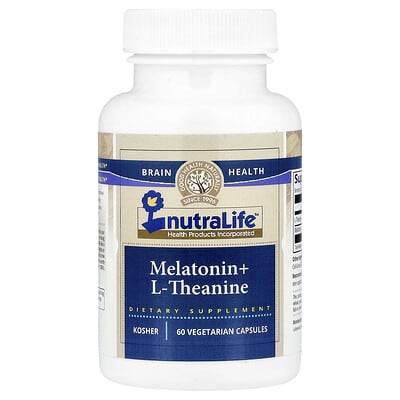 Melatonin + L-Theanine, 60 вегетарианских капсул NutraLife