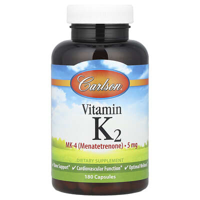 Vitamin K2, 5 mg, 180 Capsules