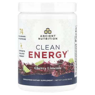 Ancient Nutrition Clean Energy, вишневый лайм, 4.4 oz (124.4 g)