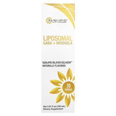 Сыворотка Sunlipid Liposomal GABA + Rhodiola, 5.07 fl oz (150 ml)