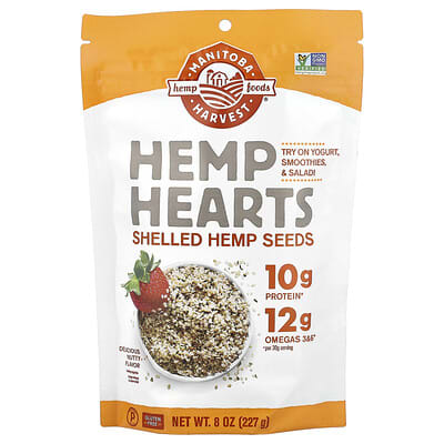 Семена конопли (Hemp Hearts), очищенные, 8 oz (227 g)