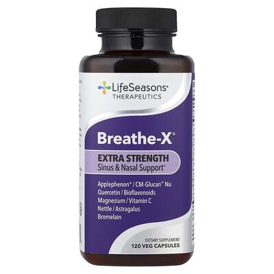 Капсулы Therapeutics, Breathe-X®, 120 Veg Capsules