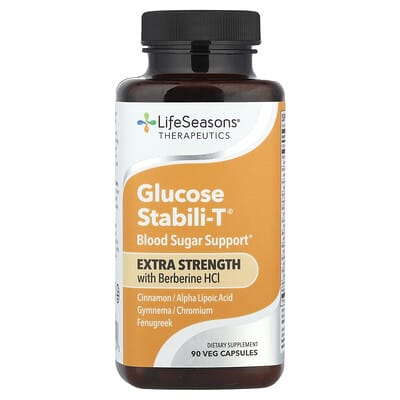 LifeSeasons Therapeutics Glucose Stabili-T® с Berberine HCl, 90 капсул