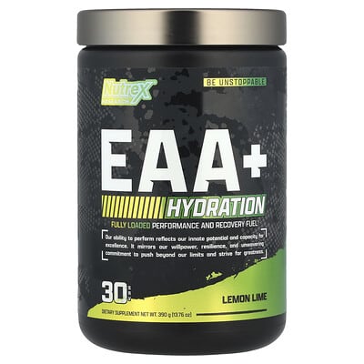 EAA + гидратация, лимон-лайм, 13.76 oz (390 g)