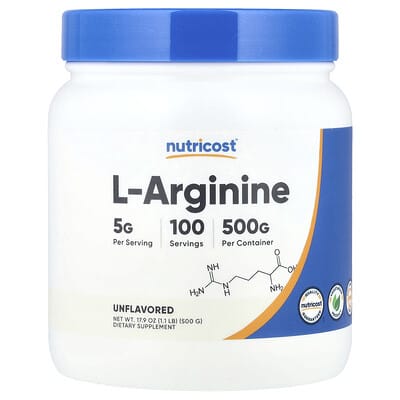 L-Arginine, без вкуса, 17.9 oz (500 g)