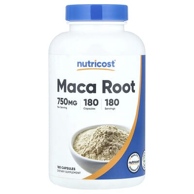 Корень маки, 750 mg, 180 капсул