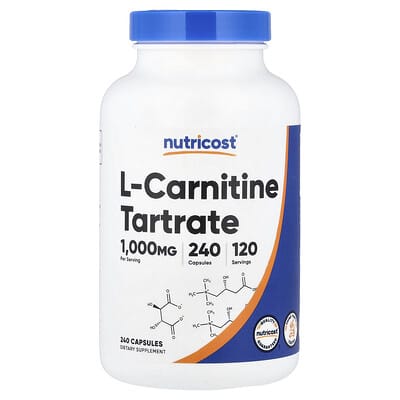 L-Carnitine Tartrate, 240 капсул (500 mg на капсулу)