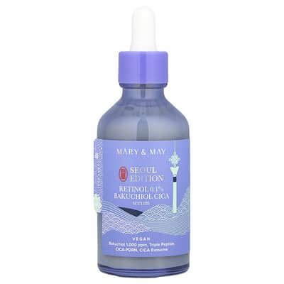 Seoul Edition, Retinol 0.1% Bakuchiol Cica Serum, Fragrance Free, 2.7 fl oz (80 ml)