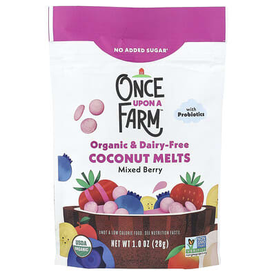 Organic Coconut Melts, Toddler, Mixed Berry, 1 oz (28 g)