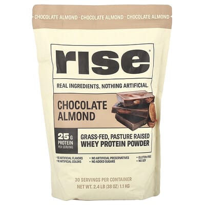Протеин Rise Bar Whey Protein Powder, Chocolate Almond, 2.4 lb (1.1 kg)