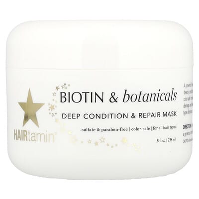 HAIRtamin Biotin & Botanicals маска для глубокого кондиционирования и восстановления, 8 fl oz (236 ml)