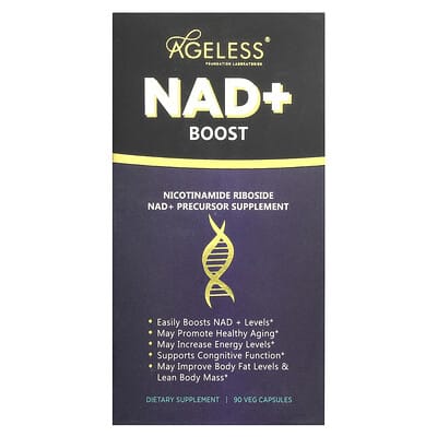 NAD+ Boost, 90 вегетарианских капсул