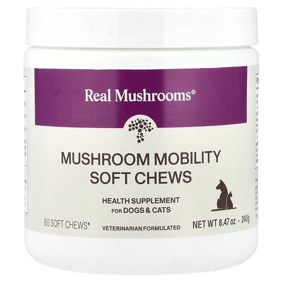 Mushroom Mobility Soft Chews, For Dogs and Cats , 60 Soft Chews, 8.47 oz (240 g)