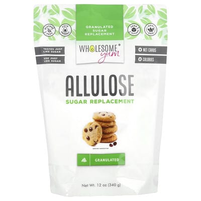Wholesome Yum заменитель сахара Allulose, гранулированный, 12 oz