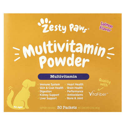 Multivitamin Powder, For Dogs, All Ages, Salmon, 30 Packets, 2.1 oz (60 g)