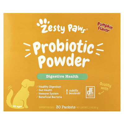 Probiotic Powder, For Dogs, All Ages, Pumpkin, 30 Packets, 2.1 oz (60 g)