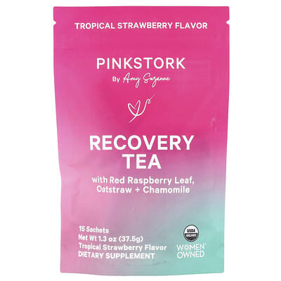 Чай Recovery Tea, Tropical Strawberry, 15 Sachets, 1.3 oz (37.5 g)