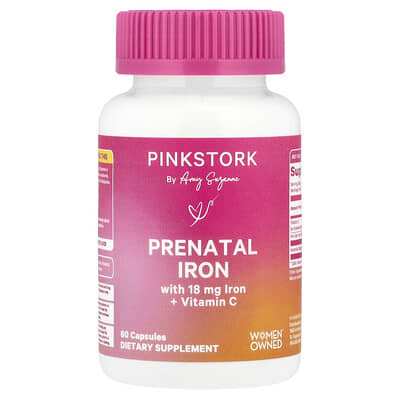 Prenatal железо с витамином C, 60 капсул