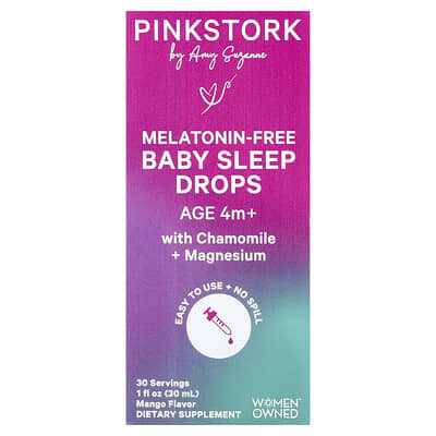 Детские капли для сна без мелатонина, 4 m+, Mango, 1 fl oz (30 ml)