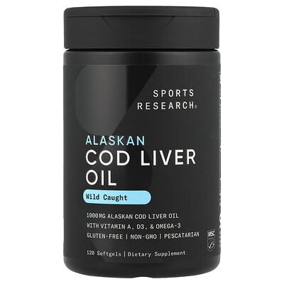 Alaskan Cod Liver Oil, 120 Softgels