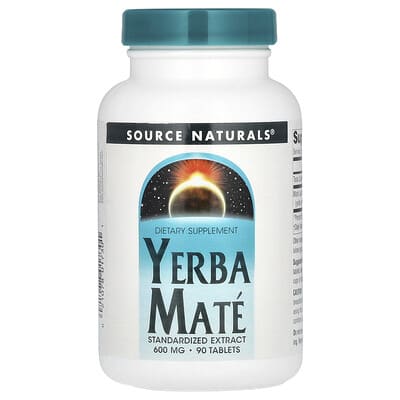 Source Naturals Yerba Mate, 600 mg, 90 таблеток
