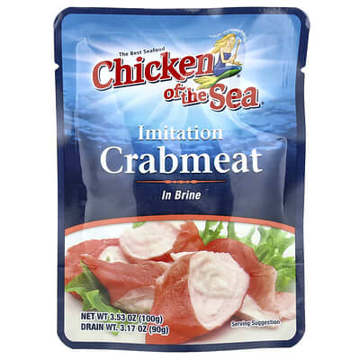 Имитация крабового мяса в рассоле, 3.53 oz (100 g)
