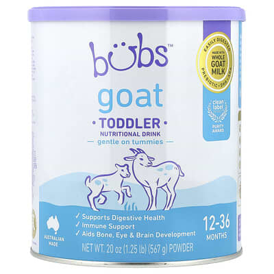 Детская питательная смесь из козьего молока Aussie Bubs, 12-36 месяцев, 20 oz (567 g)