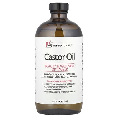 Набор для ухода за телом M3 Castor Oil + Body Wrap Kit, 16.9 fl oz (500 ml)