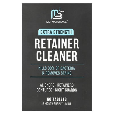 Retainer Cleaner, Mint, 60 Tablets