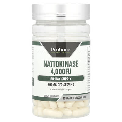 Nattokinase, 120 капсул (100 mg per Capsule)