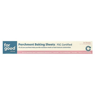 Parchment Baking Sheets, 24 Sheets