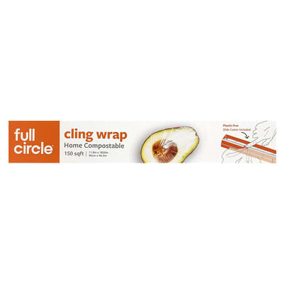Cling Wrap, Home Compostable, 150 sq ft (11.8 in x 1,830 in)