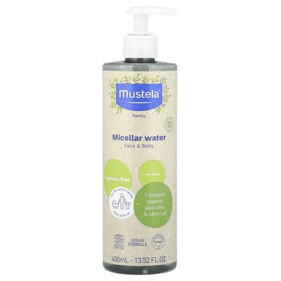 Мицеллярная вода Mustela Face & Body Fragrance Free 13.52 fl oz