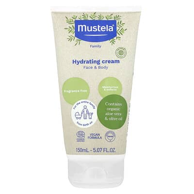 Увлажняющий крем для лица и тела Mustela, без отдушек, 5.07 fl oz (150 ml)